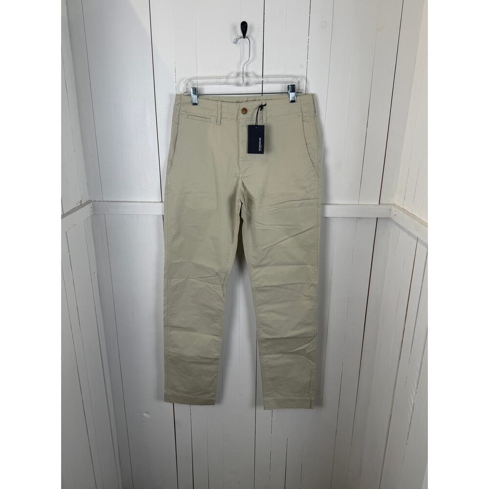 Buck Mason Men’s Cream Cotton Dress Pants Size 36x30